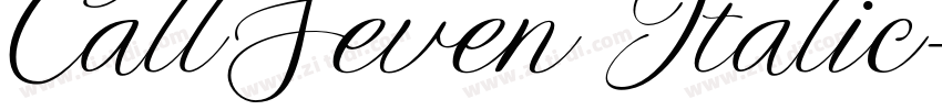 CallSeven Italic字体转换